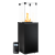 Газовый уличный обогреватель мощностью 8-10 кВт Kratki PATIO/MINI/G31/37MBAR/CZ/P черное тиснение с пультом ДУ